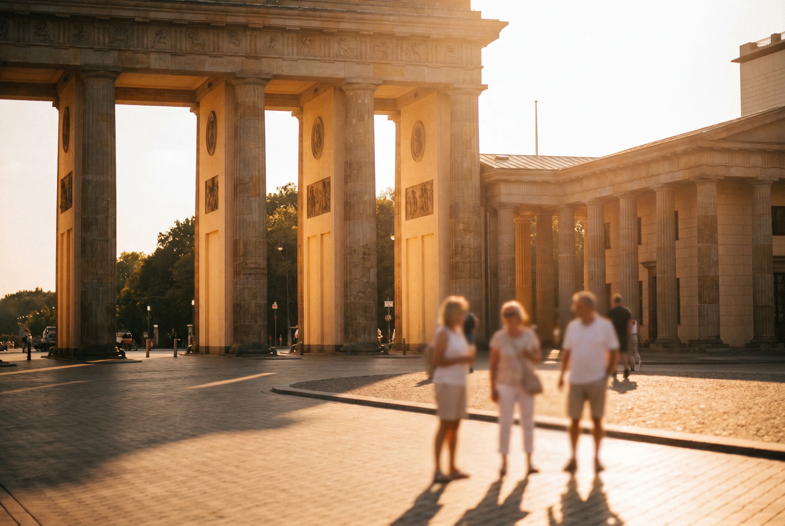 Brandenburger Tor — Tor in der goldenen Stunde
